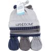 image:imageHudson Baby Unisex Baby Cotton Cap and Scratch Mitten SetHandsome