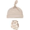 image:imageHudson Baby Unisex Baby Cotton Cap and Scratch Mitten SetModern Giraffe