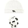 image:imageHudson Baby Unisex Baby Cotton Cap and Scratch Mitten SetMoose
