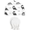 image:imageHudson Baby Unisex Baby Cotton Cap and Scratch Mitten SetNeutral Dino