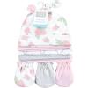 image:imageHudson Baby Unisex Baby Cotton Cap and Scratch Mitten SetRose