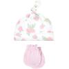 image:imageHudson Baby Unisex Baby Cotton Cap and Scratch Mitten SetRose