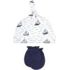 image:imageHudson Baby Unisex Baby Cotton Cap and Scratch Mitten SetSail the Sea