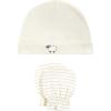 image:imageHudson Baby Unisex Baby Cotton Cap and Scratch Mitten SetTaupe Sheep