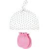 image:imageHudson Baby Unisex Baby Cotton Cap and Scratch Mitten SetXoxo
