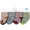 image:imageHudson Baby Unisex Baby Cotton Rich Baby Terry Socks 16PackDark Earth Tone Stripes