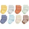 image:imageHudson Baby Unisex Baby Cotton Rich Baby Terry Socks 16PackSoft Earth Tone Stripes