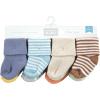 image:imageHudson Baby Unisex Baby Cotton Rich Baby Terry Socks 16PackSoft Earth Tone Stripes