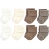 image:imageHudson Baby Unisex Baby Cotton Rich Baby Terry Socks 16PackSolid Beige Brown