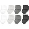 image:imageHudson Baby Unisex Baby Cotton Rich Baby Terry Socks 16PackSolid Gray White