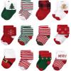 image:imageHudson Baby Unisex Baby Cotton Rich Baby Terry Socks 24Pack12 Days of Christmas
