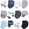 image:imageHudson Baby Unisex Baby Cotton Rich Baby Terry Socks 24PackBear Boy