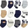 image:imageHudson Baby Unisex Baby Cotton Rich Baby Terry Socks 24PackBlue Forest