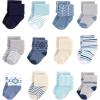 image:imageHudson Baby Unisex Baby Cotton Rich Baby Terry Socks 24PackBlue Gray Solid