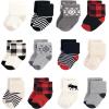 image:imageHudson Baby Unisex Baby Cotton Rich Baby Terry Socks 24PackBuffalo Plaid Moose