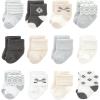 image:imageHudson Baby Unisex Baby Cotton Rich Baby Terry Socks 24PackGray Beige Solid