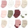image:imageHudson Baby Unisex Baby Cotton Rich Baby Terry Socks 24PackMauve Sage Dot