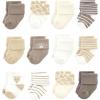 image:imageHudson Baby Unisex Baby Cotton Rich Baby Terry Socks 24PackModern Giraffe