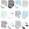 image:imageHudson Baby Unisex Baby Cotton Rich Baby Terry Socks 24PackMom and Dad Gray Mint