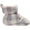 image:imageHudson Baby Unisex Baby Cozy Fleece and Faux Sherpa BootiesGray White Plaid