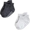 image:imageHudson Baby Unisex Baby NonSkid NoShow SocksBlack White