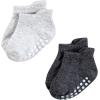 image:imageHudson Baby Unisex Baby NonSkid NoShow SocksBlack White Stripes