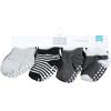 image:imageHudson Baby Unisex Baby NonSkid NoShow SocksBlack White Stripes