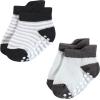 image:imageHudson Baby Unisex Baby NonSkid NoShow SocksBlack White Stripes