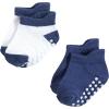 image:imageHudson Baby Unisex Baby NonSkid NoShow SocksBlue Burgundy