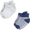 image:imageHudson Baby Unisex Baby NonSkid NoShow SocksBlue Burgundy
