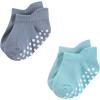 image:imageHudson Baby Unisex Baby NonSkid NoShow SocksBlue Gray Teal