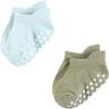 image:imageHudson Baby Unisex Baby NonSkid NoShow SocksBlue Gray Teal