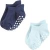 image:imageHudson Baby Unisex Baby NonSkid NoShow SocksBlue Gray Teal