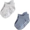 image:imageHudson Baby Unisex Baby NonSkid NoShow SocksBlue Gray Teal