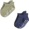 image:imageHudson Baby Unisex Baby NonSkid NoShow SocksBlue Gray Teal