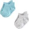 image:imageHudson Baby Unisex Baby NonSkid NoShow SocksBlue Gray Teal