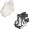 image:imageHudson Baby Unisex Baby NonSkid NoShow SocksBlue Tan