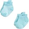 image:imageHudson Baby Unisex Baby NonSkid NoShow SocksBlue Tan