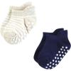 image:imageHudson Baby Unisex Baby NonSkid NoShow SocksBoy Asst Stripes