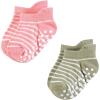 image:imageHudson Baby Unisex Baby NonSkid NoShow SocksGirl Asst Stripes