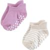 image:imageHudson Baby Unisex Baby NonSkid NoShow SocksGirl Asst Stripes