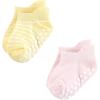 image:imageHudson Baby Unisex Baby NonSkid NoShow SocksGirl Asst Stripes