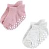 image:imageHudson Baby Unisex Baby NonSkid NoShow SocksMauve Neutral