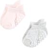 image:imageHudson Baby Unisex Baby NonSkid NoShow SocksMauve Neutral
