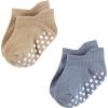 image:imageHudson Baby Unisex Baby NonSkid NoShow SocksNavy Neutrals