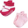 image:imageHudson Baby Unisex Baby NonSkid NoShow SocksPink Black