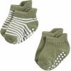 image:imageHudson Baby Unisex Baby NonSkid NoShow SocksPink Green