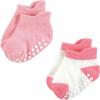 image:imageHudson Baby Unisex Baby NonSkid NoShow SocksPink Green