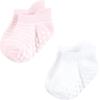 image:imageHudson Baby Unisex Baby NonSkid NoShow SocksPink Navy Stripe