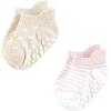 image:imageHudson Baby Unisex Baby NonSkid NoShow SocksSoft Pink Dot Stripe